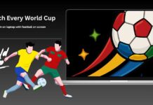 How to Watch the World Cup 2026 for Free — From Anywhere in the World Man watching World Cup 2026 free stream on laptop with football on screen — BBC iPlayer, SBS, Tubi streaming guide